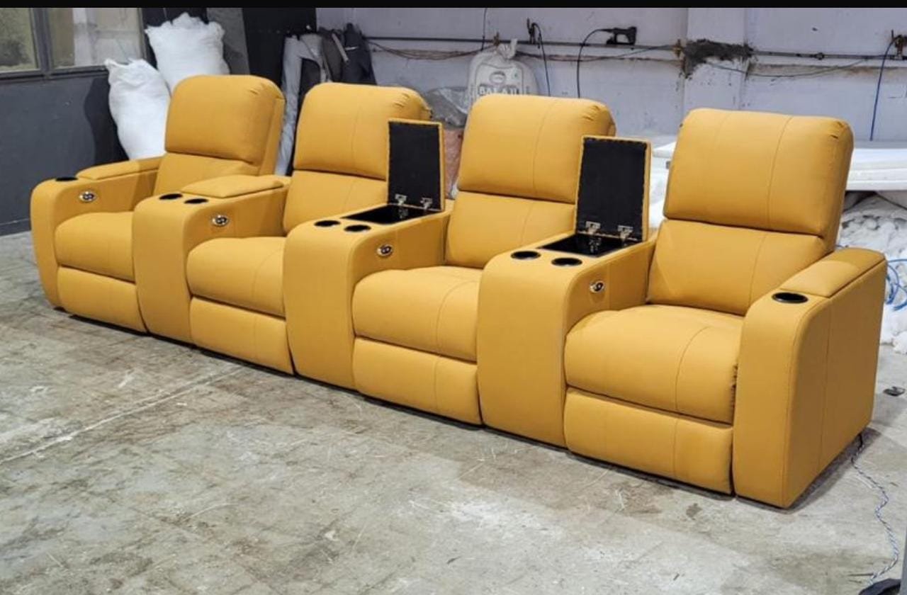 Mustard Leather Home Theatre Row